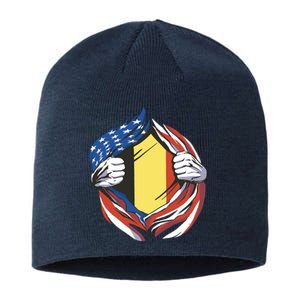 Germany And United States Flag Sustainable Beanie