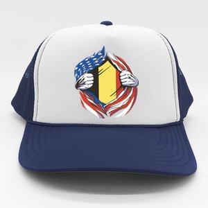 Germany And United States Flag Trucker Hat