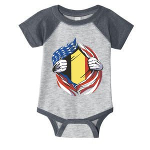 Germany And United States Flag Infant Baby Jersey Bodysuit