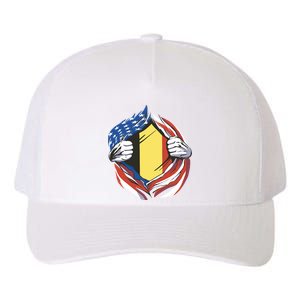 Germany And United States Flag Yupoong Adult 5-Panel Trucker Hat