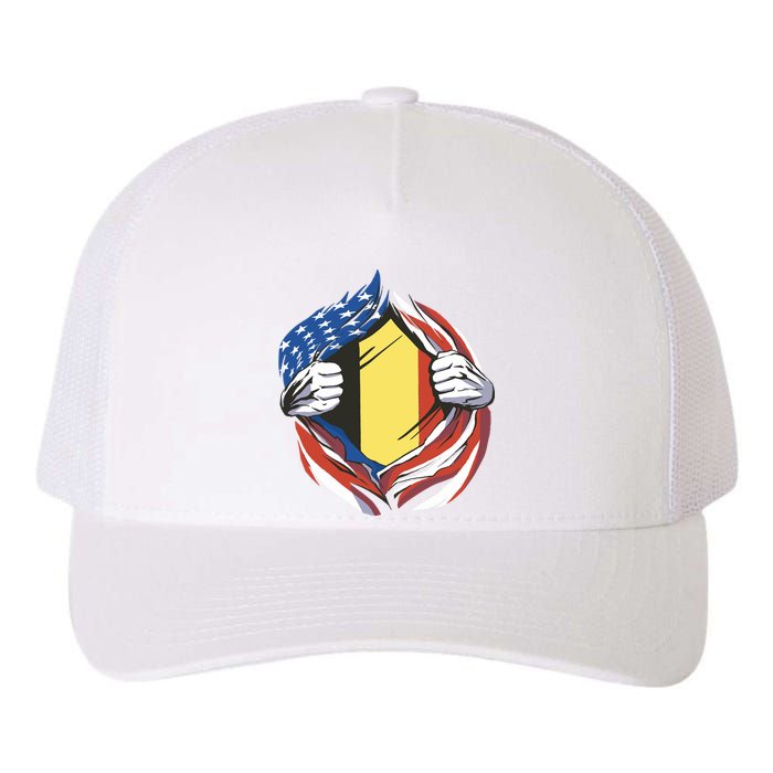 Germany And United States Flag Yupoong Adult 5-Panel Trucker Hat