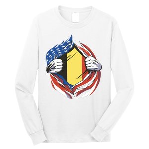 Germany And United States Flag Long Sleeve Shirt