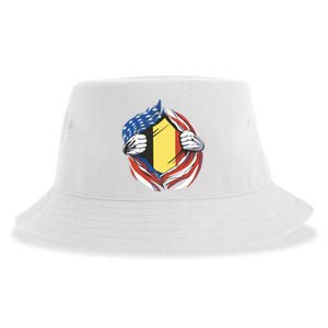 Germany And United States Flag Sustainable Bucket Hat