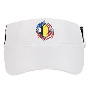 Germany And United States Flag Adult Drive Performance Visor