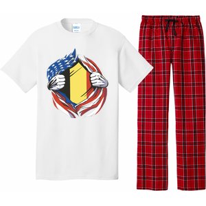 Germany And United States Flag Pajama Set