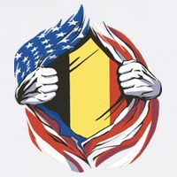 Germany And United States Flag Flatbill Hat