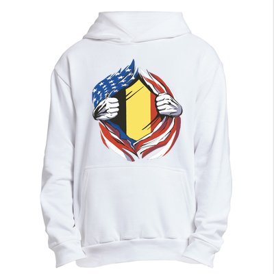 Germany And United States Flag Urban Pullover Hoodie