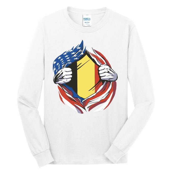 Germany And United States Flag Tall Long Sleeve T-Shirt