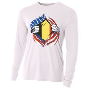 Germany And United States Flag Cooling Performance Long Sleeve Crew