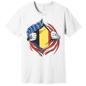 Germany And United States Flag Premium T-Shirt