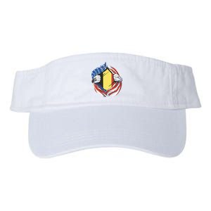 Germany And United States Flag Valucap Bio-Washed Visor