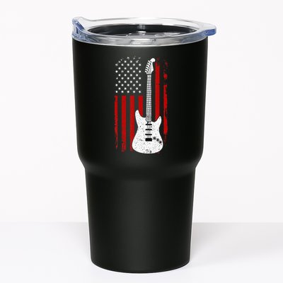 Guitar American US Flag Music Player Electric Guitarist Gift Tumbler