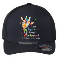 giraffe Accept Understand Love Autism Awareness Flexfit Unipanel Trucker Cap