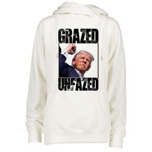 Grazed And Unfazed Womens Funnel Neck Pullover Hood