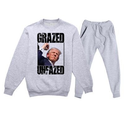 Grazed And Unfazed Premium Crewneck Sweatsuit Set