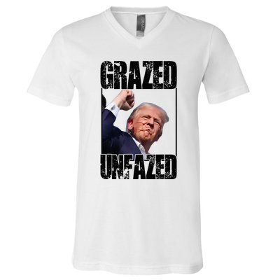 Grazed And Unfazed V-Neck T-Shirt