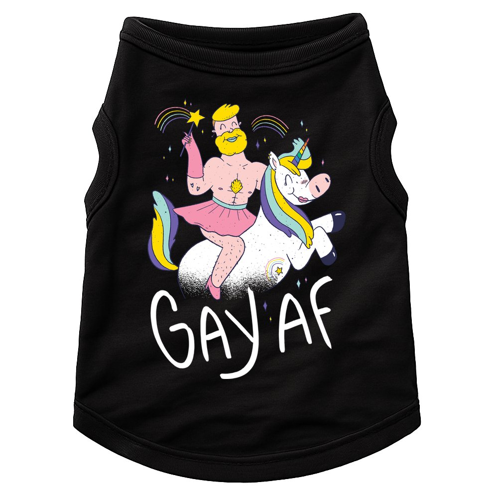 Gay AF Unicorn Doggie Tank