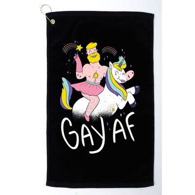 Gay AF Unicorn Golf Towel