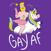 Gay AF Unicorn Visor