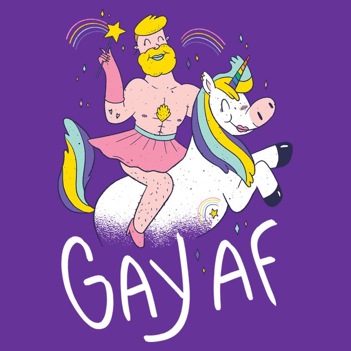 Gay AF Unicorn Visor