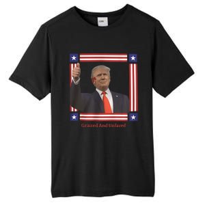 Grazed And Unfazed Trump Shot Tall Fusion ChromaSoft Performance T-Shirt