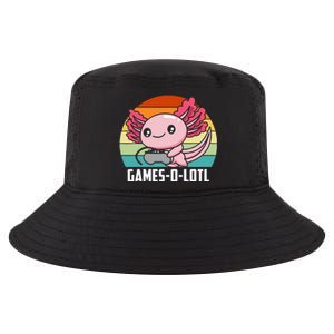 Gamesolotl Axolotl Video Games Gaming Lover Geek Gamer Pun Cool Comfort Performance Bucket Hat