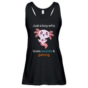 Gamesolotl Axolotl Video Gamer Kawaii Anime Gifts Boys Ladies Essential Flowy Tank