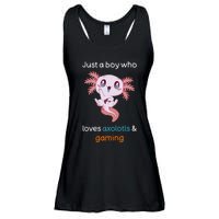 Gamesolotl Axolotl Video Gamer Kawaii Anime Gifts Boys Ladies Essential Flowy Tank