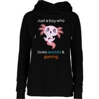 Gamesolotl Axolotl Video Gamer Kawaii Anime Gifts Boys Womens Funnel Neck Pullover Hood