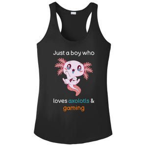 Gamesolotl Axolotl Video Gamer Kawaii Anime Gifts Boys Ladies PosiCharge Competitor Racerback Tank