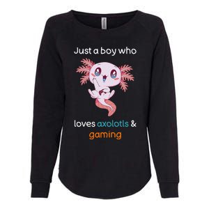 Gamesolotl Axolotl Video Gamer Kawaii Anime Gifts Boys Womens California Wash Sweatshirt