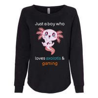 Gamesolotl Axolotl Video Gamer Kawaii Anime Gifts Boys Womens California Wash Sweatshirt