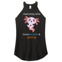 Gamesolotl Axolotl Video Gamer Kawaii Anime Gifts Boys Women's Perfect Tri Rocker Tank