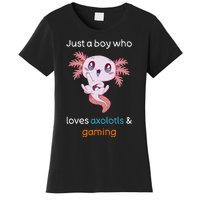 Gamesolotl Axolotl Video Gamer Kawaii Anime Gifts Boys Women's T-Shirt