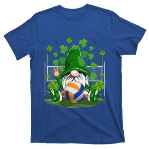 Gnome And Volleyball Ball Lucky Shamrock St Patrick's Day Great Gift T-Shirt