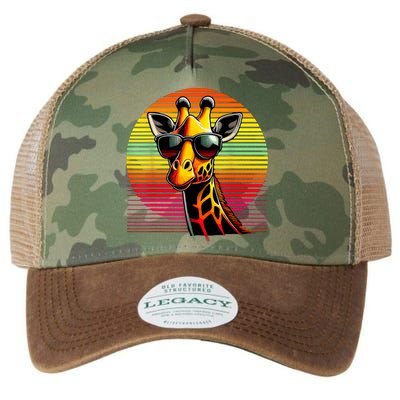 Giraffe Animal Vintage Sunglasses Giraffe Legacy Tie Dye Trucker Hat