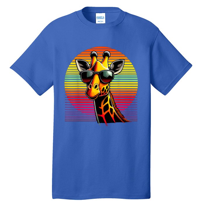 Giraffe Animal Vintage Sunglasses Giraffe Tall T-Shirt