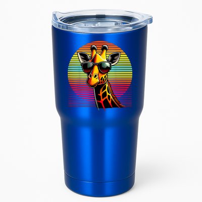 Giraffe Animal Vintage Sunglasses Giraffe Tumbler