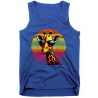 Giraffe Animal Vintage Sunglasses Giraffe Tank Top