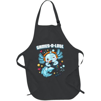 Gamesolotl Axolotl Video Gamer Kawaii Axolotl Fish Apron