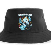 Gamesolotl Axolotl Video Gamer Kawaii Axolotl Fish Sustainable Bucket Hat