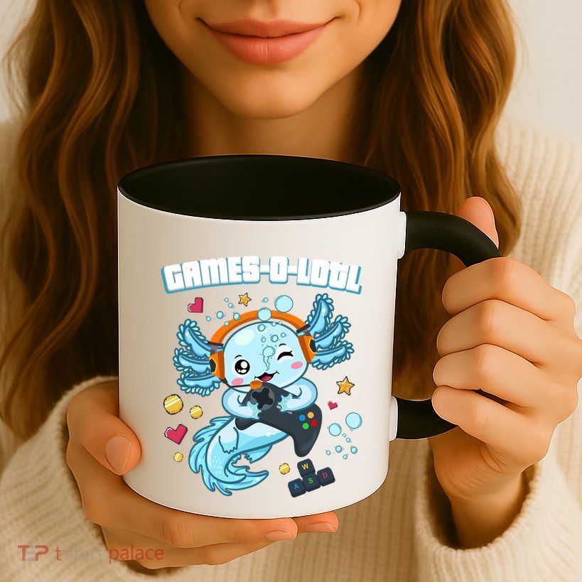 Gamesolotl Axolotl Video Gamer Kawaii Axolotl Fish Mug