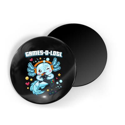 Gamesolotl Axolotl Video Gamer Kawaii Axolotl Fish Magnet