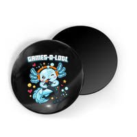 Gamesolotl Axolotl Video Gamer Kawaii Axolotl Fish Magnet