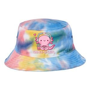 Gamesolotl Axolotl Video Games Kawaii Anime Gamer Tie Dye Newport Bucket Hat