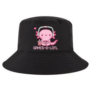 Gamesolotl Axolotl Video Games Kawaii Anime Gamer Cool Comfort Performance Bucket Hat