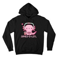 Gamesolotl Axolotl Video Games Kawaii Anime Gamer Hoodie