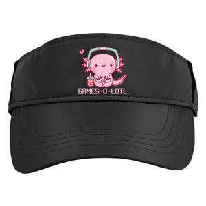 Gamesolotl Axolotl Video Games Kawaii Anime Gamer Adult Drive Performance Visor