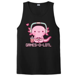 Gamesolotl Axolotl Video Games Kawaii Anime Gamer PosiCharge Competitor Tank