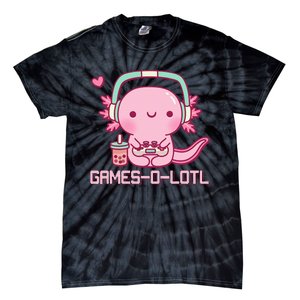 Gamesolotl Axolotl Video Games Kawaii Anime Gamer Tie-Dye T-Shirt